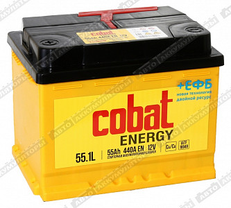 Автомобильный аккумулятор Energy 6СТ-55.1 L - фото