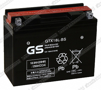 Мотоаккумулятор GTX18L-BS - фото Мотоаккумулятор GTX18L-BS - фото