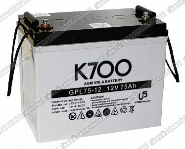 Тяговый аккумулятор GPL 75-12 - фото