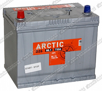 Легковой аккумулятор Arctic Silver 6СТ-80.1 VL (D26FR) - фото